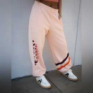 NWT FP Movement All Star Logo Pants in Peach